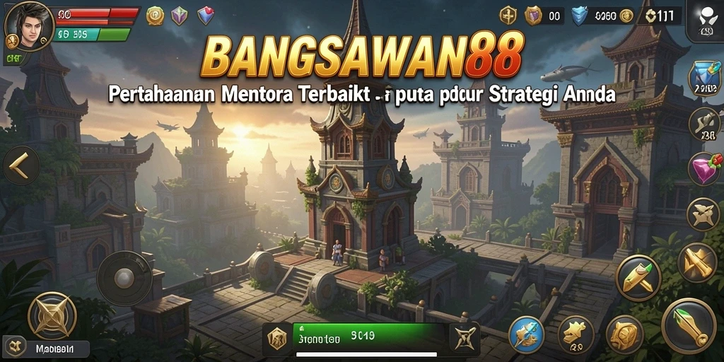 Tampilan gameplay menakjubkan BANGSAWAN88 di Tower Defense.