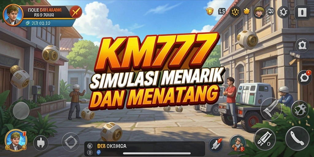 Tampak gameplay simulasi yang interaktif dalam KM777.