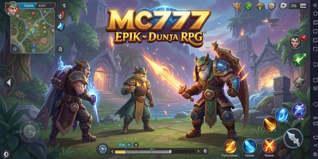 Gameplay menarik MC777 dengan petualangan RPG yang seru.