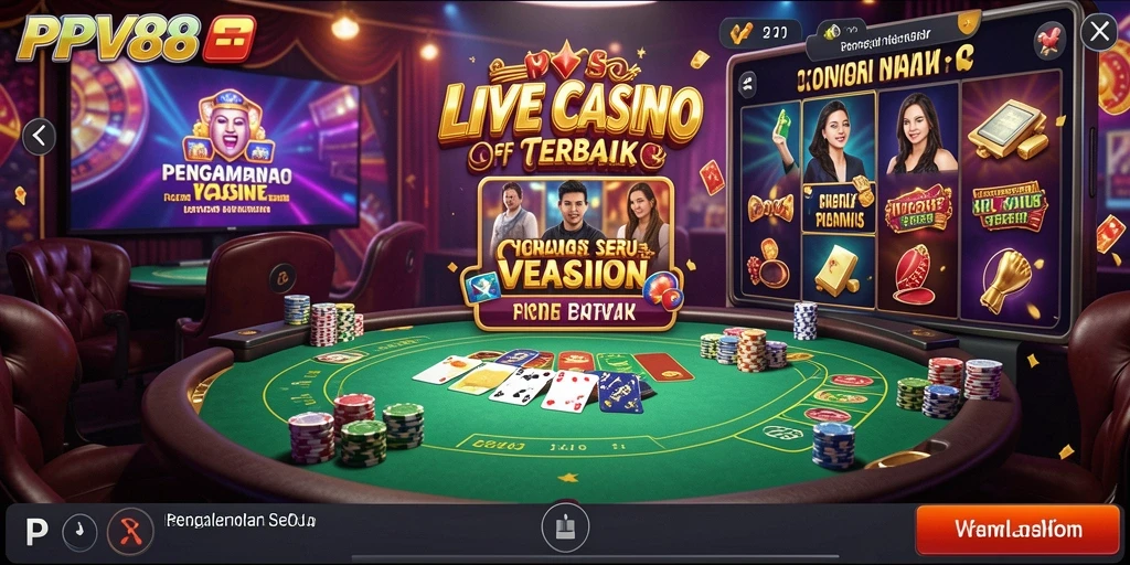 Tampilan gameplay menarik dari PPV88 Live Casino.
