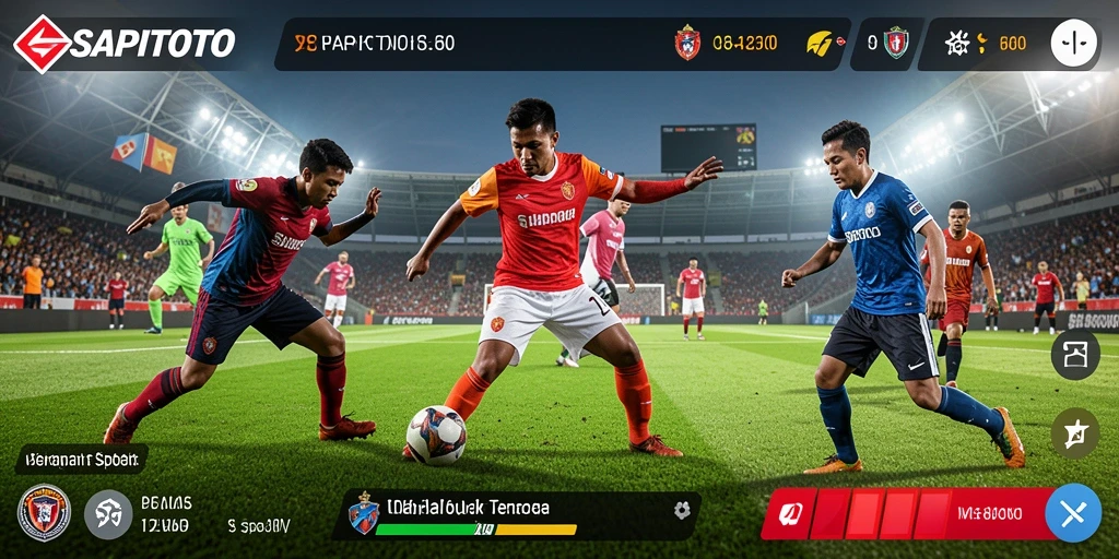 Tampilan gameplay SAPITOTO yang menegangkan saat bermain olahraga.